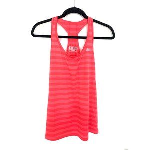 New Balance pink striped athletic tank top - L